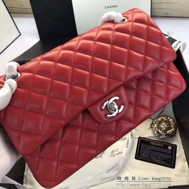 香奈兒CHANEL 原單精品升級版A1112進口小羊皮 金銀鏈條單肩斜挎包 DSC1420